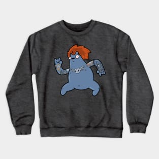 Headbanger Bear Crewneck Sweatshirt